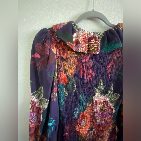 FARM Rio flower scarves smocked dress - Picture 7 of 10